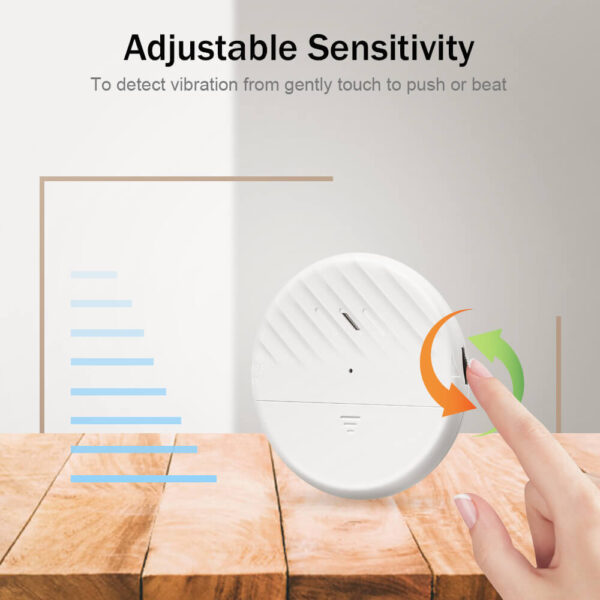 Wsdcam Ultra-Slim Window Vibration Sensor Alarm