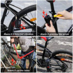 Wsdcam Bluetooth Bike Lock Alarm APP Control 110dB