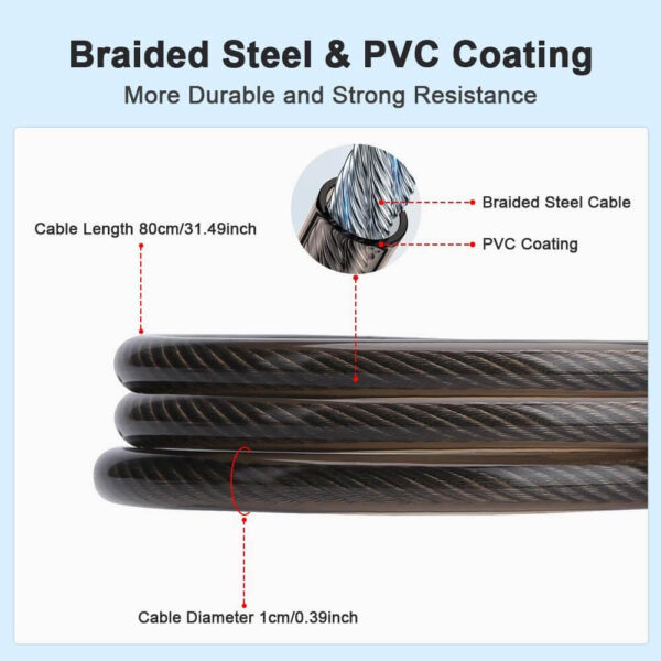 Wsdcam Bluetooth Bike Lock Alarm APP Control 110dB