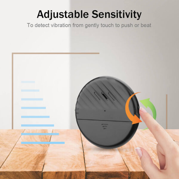 Wsdcam Ultra-Slim Window Vibration Sensor Alarm